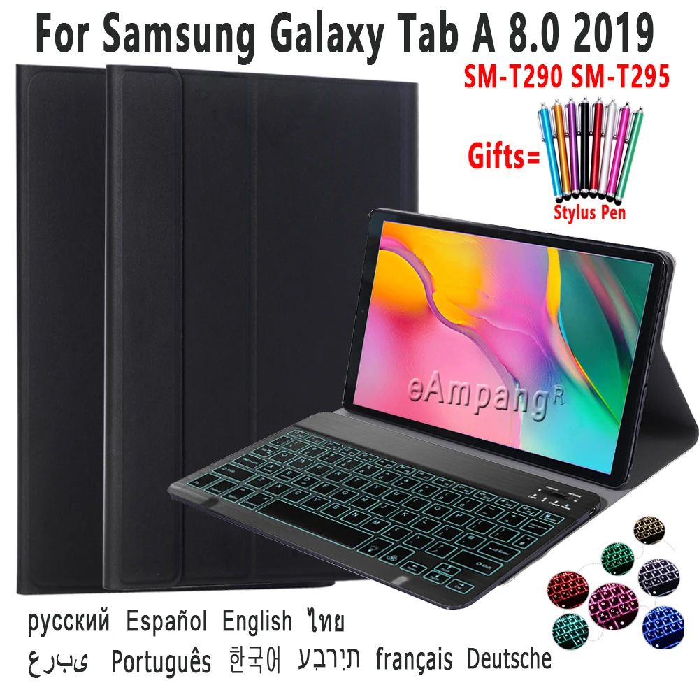 Backlit Italian Turkish Keyboard Case For Samsung Galaxy Tab A 8.0 2019 Cover Detachable Keyboard For Samsung Tab T290 T295
Backlit Italian Turkish Keyboard Case For Samsung Galaxy Tab A 8.0 2019 Cover Detachable Keyboard For Samsung Tab T290 T295