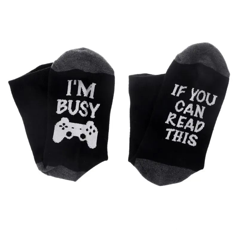 20cm Women Men Unisex Winter Cotton Long Ankle Socks Funny Words Bottom Gamer Lovers Gift Harajuku Contrast Color Ribbed Knitted
20cm Women Men Unisex Winter Cotton Long Ankle Socks Funny Words Bottom Gamer Lovers Gift Harajuku Contrast Color Ribbed Knitted