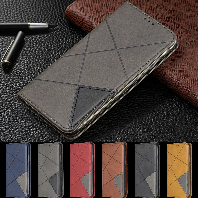 

Xiomi Redmi9 Case Magnetic Leather Slim Case on for Xiaomi Redmi 9 Note 9S 9 Pro Max Note9 9Pro Flip Stand Business Phone Cover