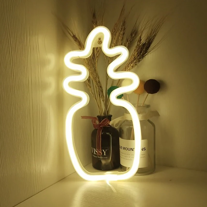Ananas LED Neon Light Pineapple Shape Night Light Sign Lamp Battery&USB Powered Nightlight for Indoor Christmas Wedding Birthday 
Ananas LED Neon Light Pineapple Shape Night Light Sign Lamp Battery&USB Powered Nightlight for Indoor Christmas Wedding Birthday