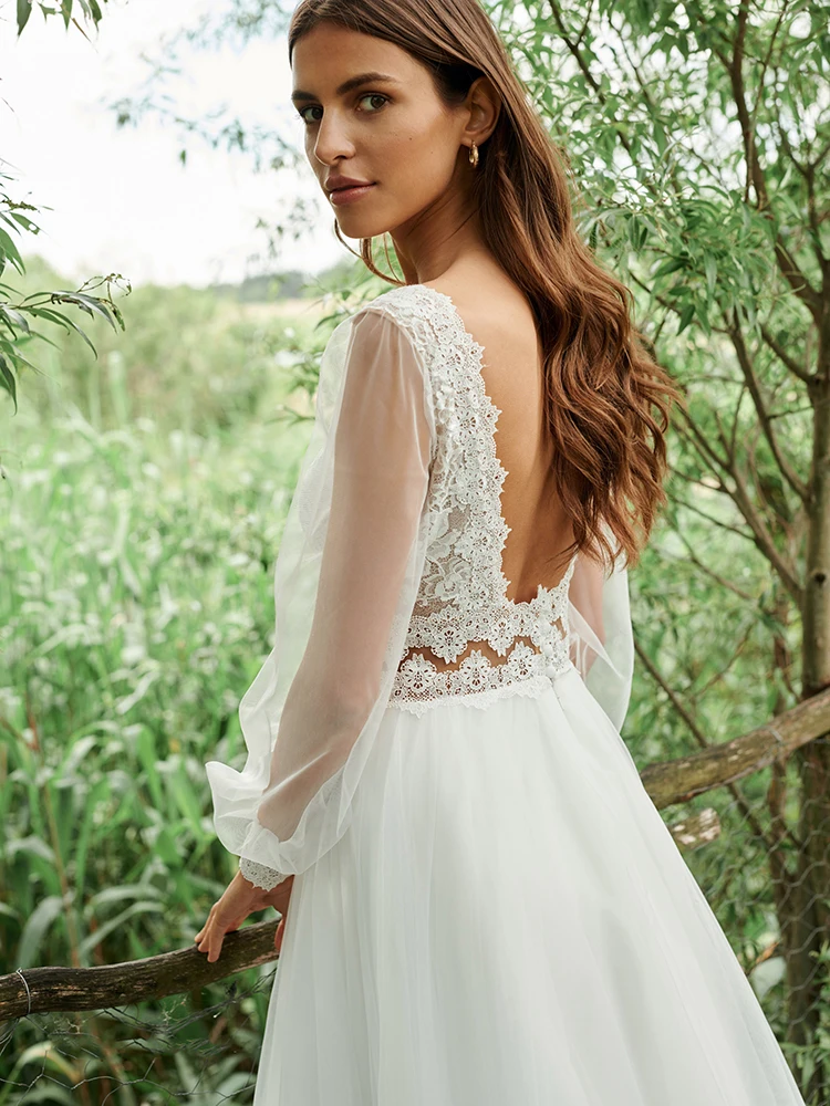 YILIBERE Lace Wedding Dress Short Sleeve O-Neck Plus Size Luxury Lace Appliques Tulle Cathedral Train Robe Fluffy skirt
YILIBERE Lace Wedding Dress Short Sleeve O-Neck Plus Size Luxury Lace Appliques Tulle Cathedral Train Robe Fluffy skirt
