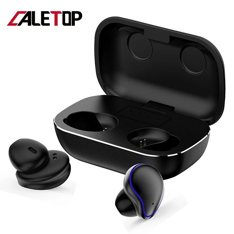 Caletop Беспроводной наушники вкладыши TWS с HiFi подходит для ответа на звонки и