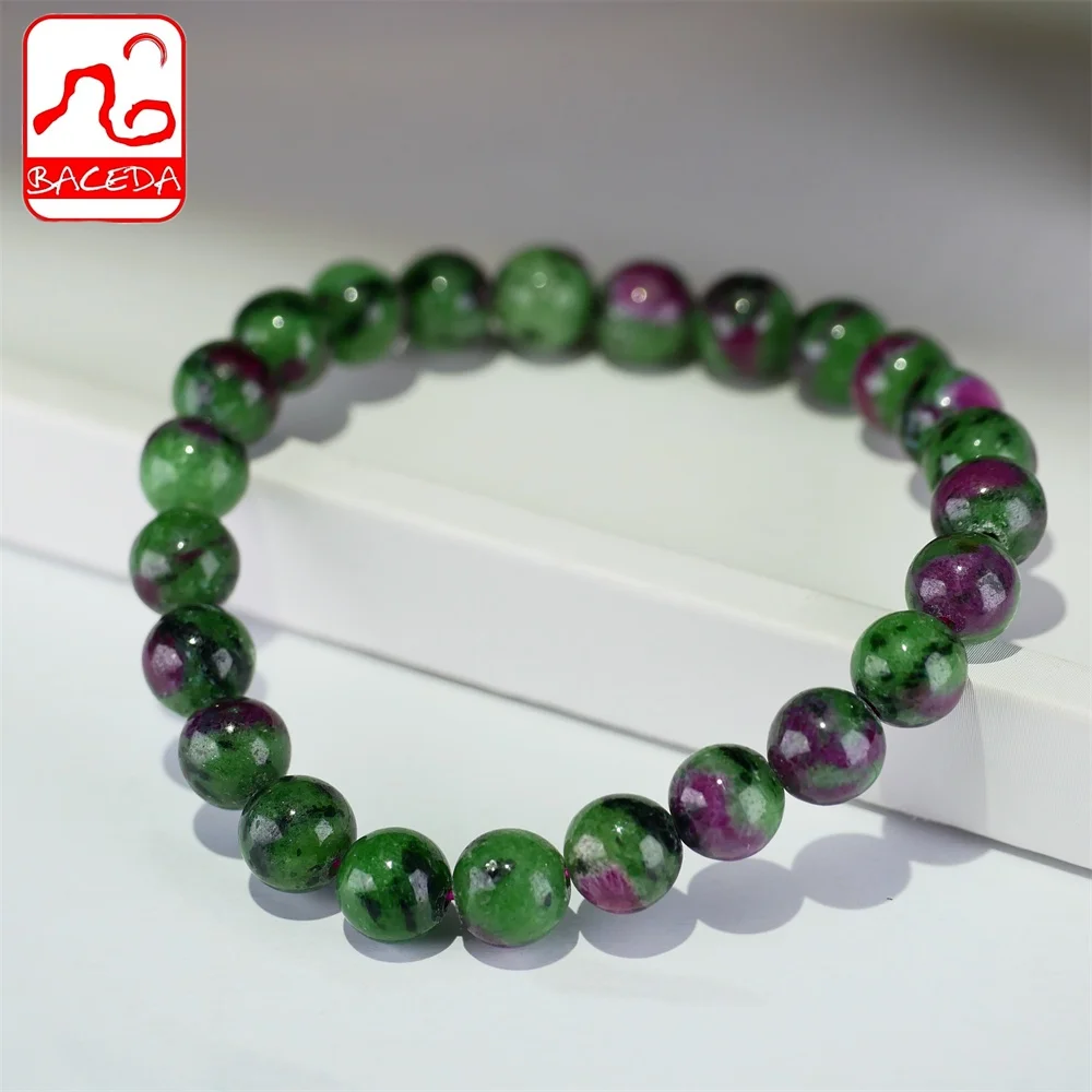 Baceda Natural Crystal Ruby Multicolor Two colour Ruby Red and Green Bracelet Rare Stone for women man bracelet with certificate
Baceda Natural Crystal Ruby Multicolor Two colour Ruby Red and Green Bracelet Rare Stone for women man bracelet with certificate