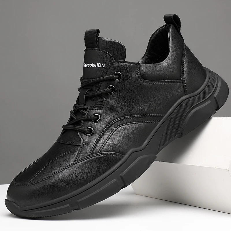 Fashion Men's Leather Sneakers High Quality Trend Breathable Lace-Up Shoes Outdoor Sport Non-Slip Comfortable Casual Shoes
Fashion Men's Leather Sneakers High Quality Trend Breathable Lace-Up Shoes Outdoor Sport Non-Slip Comfortable Casual Shoes