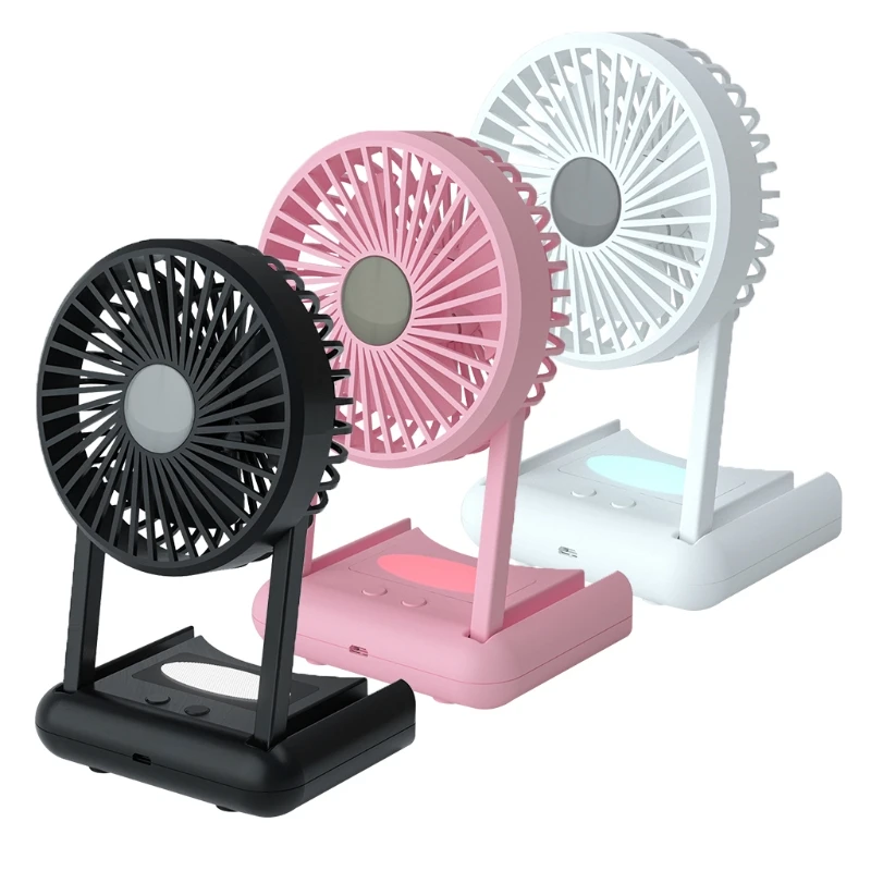 Mini Silent Handheld Fan LED Night Light Fan Desktop Folding Small Electric Fan Portable Fan
Mini Silent Handheld Fan LED Night Light Fan Desktop Folding Small Electric Fan Portable Fan