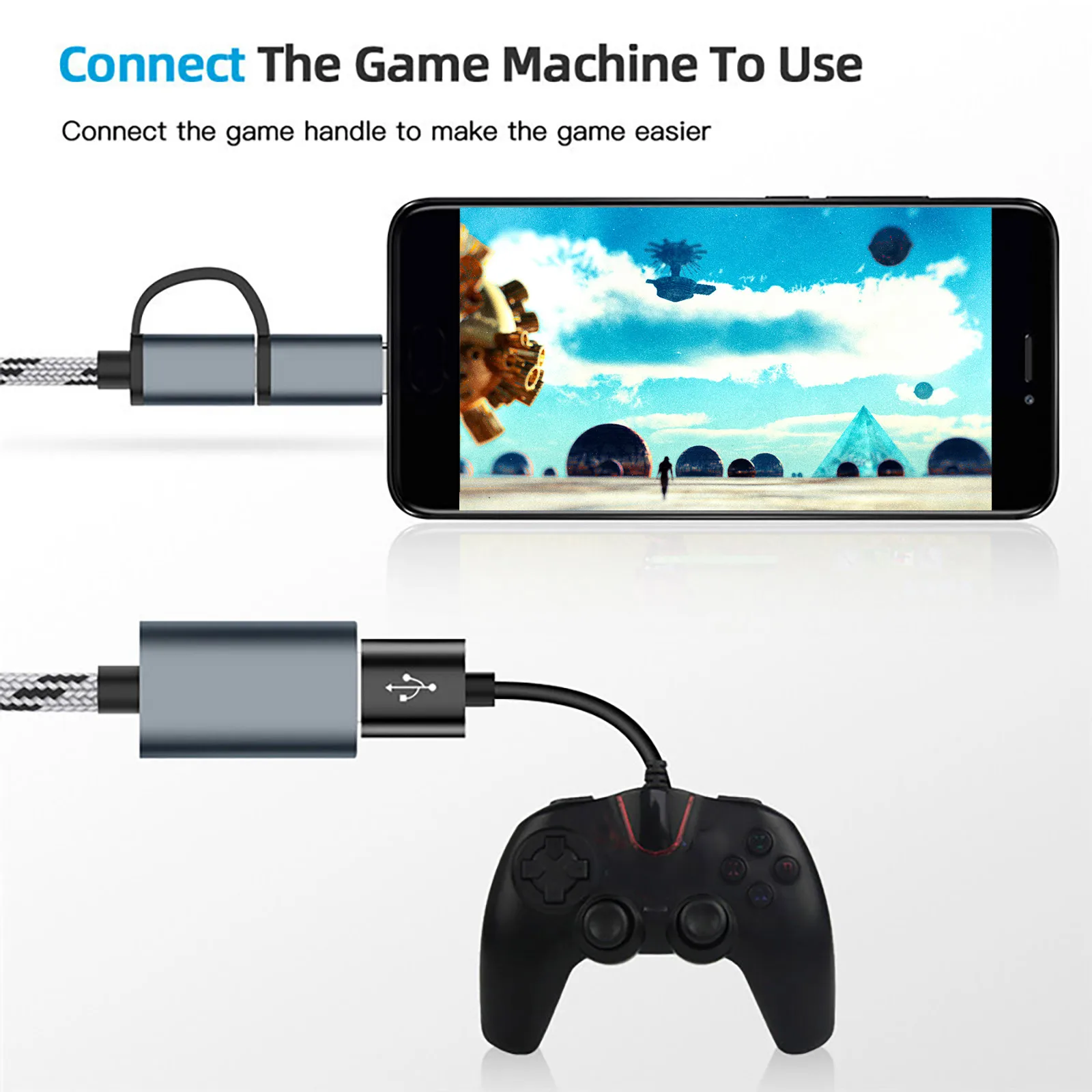 Кабель-переходник 2 в 1 Usb 3 0 Otg Micro Usb/Usb 3.0 преобразователь интерфейса для