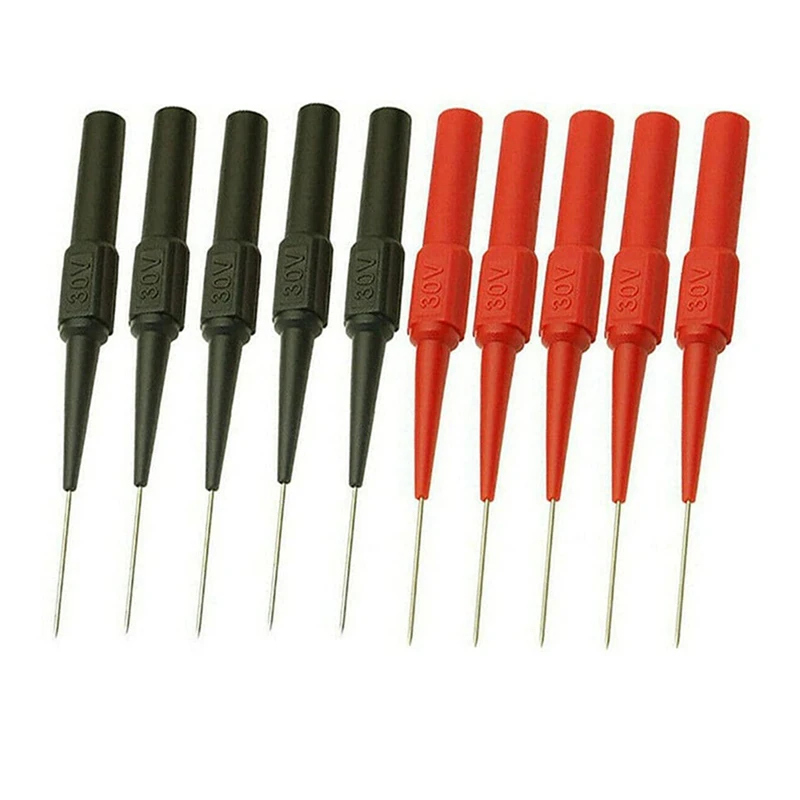 10PCS Multimeter Test Lead Extension Back Probes Sharp Needle Micro-Pin Stainless Steel for Banana Socket Tester
10PCS Multimeter Test Lead Extension Back Probes Sharp Needle Micro-Pin Stainless Steel for Banana Socket Tester