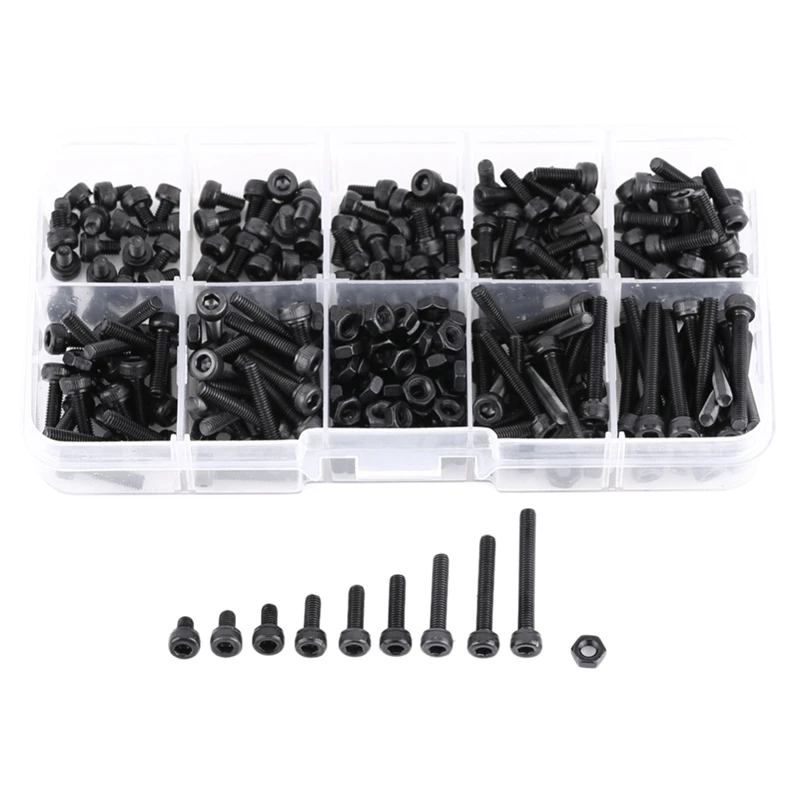 280Pcs Steel Screw Set M3 Hex Bolt Screw Nut Metric Machine Bolts And Nut Repair Tool
280Pcs Steel Screw Set M3 Hex Bolt Screw Nut Metric Machine Bolts And Nut Repair Tool