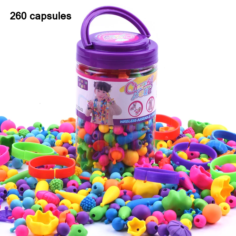 Children Creative DIY Beads Toy Girls DIY Handmade Beading With Plastic Bucket Art Craft Educational Toys For Kids Gifts Present
Children Creative DIY Beads Toy Girls DIY Handmade Beading With Plastic Bucket Art Craft Educational Toys For Kids Gifts Present