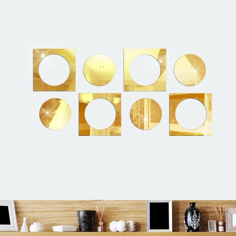 A Set Of Hollow Square Round Creative Combination Acrylic Mirror Wall Sticker Living Room Entrance TV Background Wall Home Decor
A Set Of Hollow Square Round Creative Combination Acrylic Mirror Wall Sticker Living Room Entrance TV Background Wall Home Decor