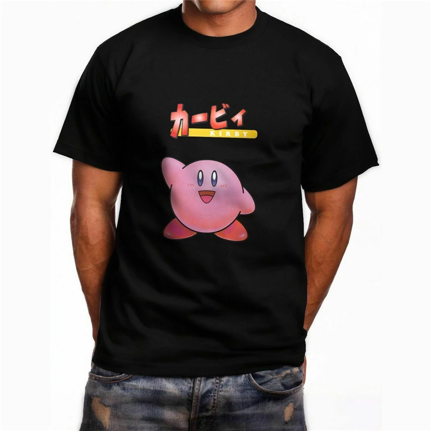 Новая футболка Super Smash Bros 64 Japan Kirby с короткими рукавами размер США En1 новая крутая