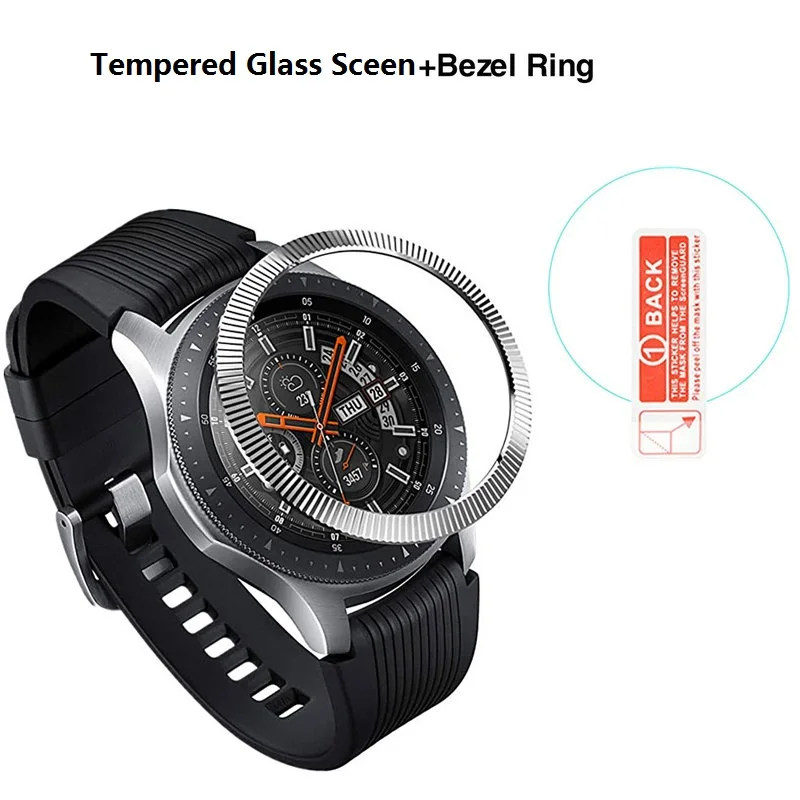 Закаленное стекло для samsung galaxy Watch 46 мм Gear S3 Classic Fontier, Защитная пленка для экрана, чехол с кольцом для Galaxy 46 мм S3
Закаленное стекло для samsung galaxy Watch 46 мм Gear S3 Classic Fontier, Защитная пленка для экрана, чехол с кольцом для Galaxy 46 мм S3