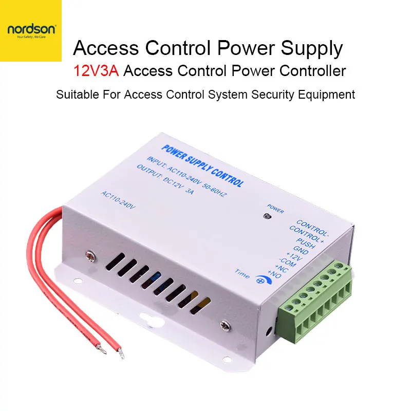 Оригинальный телефон Nordson DC 12 В 3 А ворота RFID электрический замок импульсный