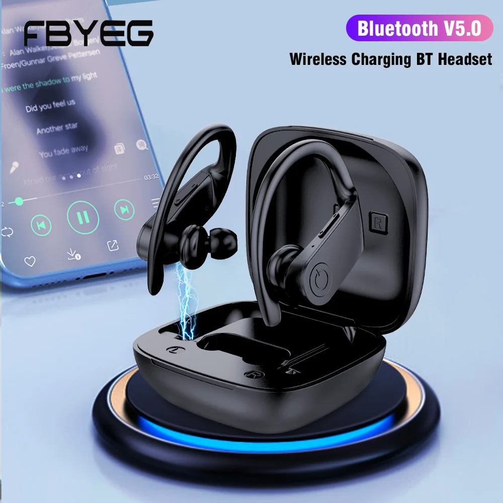 FBYEG B11TWS 5.0 Bluetooth Headset Stereo Earbud Earphone HD Call Sport Waterproof Headphone with Microphone, Support Wireless C
FBYEG B11TWS 5.0 Bluetooth Headset Stereo Earbud Earphone HD Call Sport Waterproof Headphone with Microphone, Support Wireless C