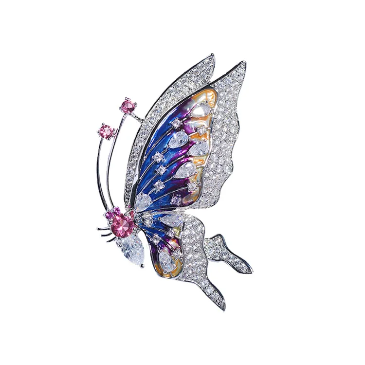 European and American style drip clever butterfly brooches fashion mini brooch clothing accessories 
European and American style drip clever butterfly brooches fashion mini brooch clothing accessories