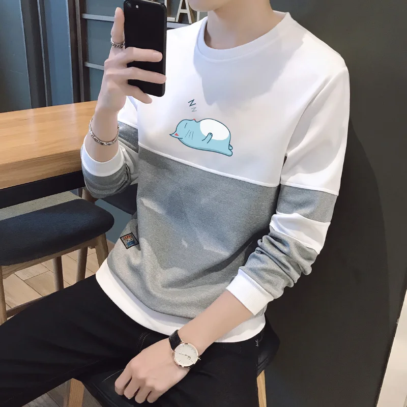 Sweater men's autumn coat long sleeve new men's korean slim coat casual t-shirt jacket
Sweater men's autumn coat long sleeve new men's korean slim coat casual t-shirt jacket