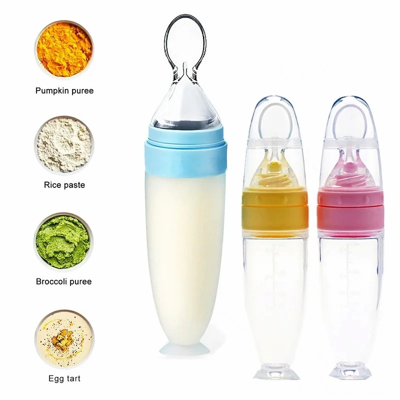Silicone Baby Feeding Spoon Food Supplement Children Rice Paste Bottle Cute Soft Non-Slip for Boy Girl Food Container
Silicone Baby Feeding Spoon Food Supplement Children Rice Paste Bottle Cute Soft Non-Slip for Boy Girl Food Container