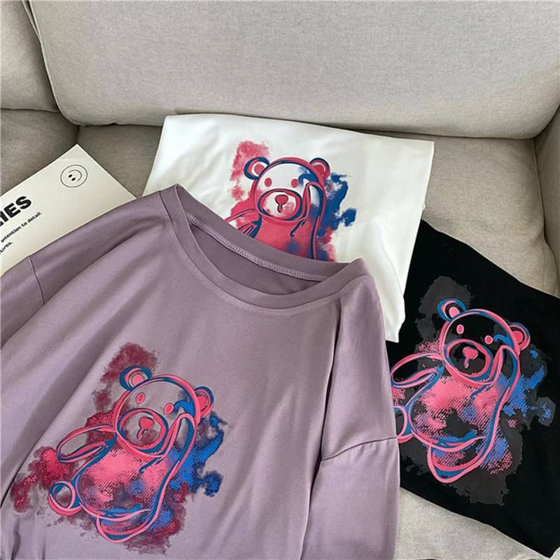 White T-Shirt Female Punk Oversized T Shirt Short Sleeve Clothes For Pregnant Bear Top Spring Summer 2021 Women Fashion Clothing
White T-Shirt Female Punk Oversized T Shirt Short Sleeve Clothes For Pregnant Bear Top Spring Summer 2021 Women Fashion Clothing