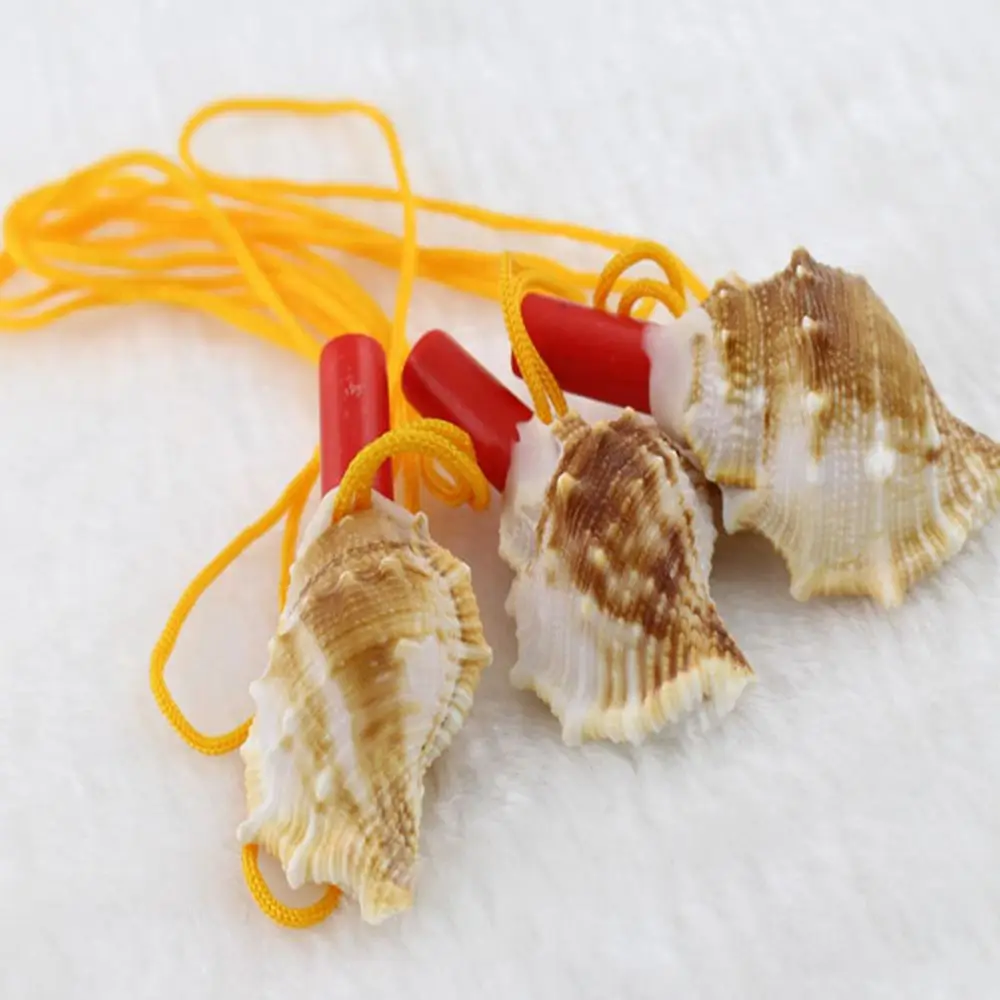 Natural Conch Whistle Pendant Necklace Shell Conch Snail Blowing Whistle Toy Children's Survival Tool Souvenir Instrument Crafts 
Natural Conch Whistle Pendant Necklace Shell Conch Snail Blowing Whistle Toy Children's Survival Tool Souvenir Instrument Crafts