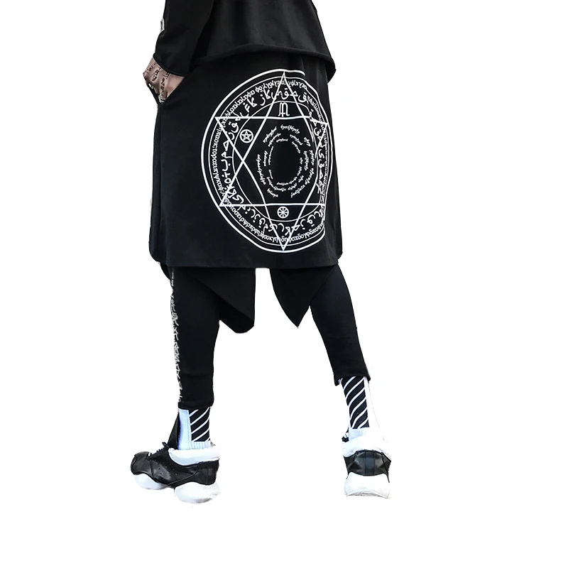 Men black hip hop punk harem skirt pants fake two piece streetwear man nightclub singer stage leggings costume hiphop joggers
Men black hip hop punk harem skirt pants fake two piece streetwear man nightclub singer stage leggings costume hiphop joggers