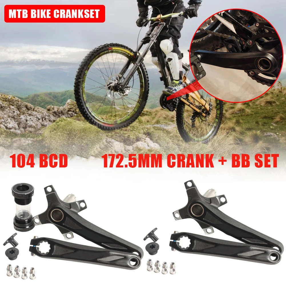 104BCD MTB велосипедный кривошипник из алюминиевого сплава с нижней кривошипной установкой для велосипеда Аксессуары для велосипеда 172,5 мм для ...
104BCD MTB велосипедный кривошипник из алюминиевого сплава с нижней кривошипной установкой для велосипеда Аксессуары для велосипеда 172,5 мм для ...