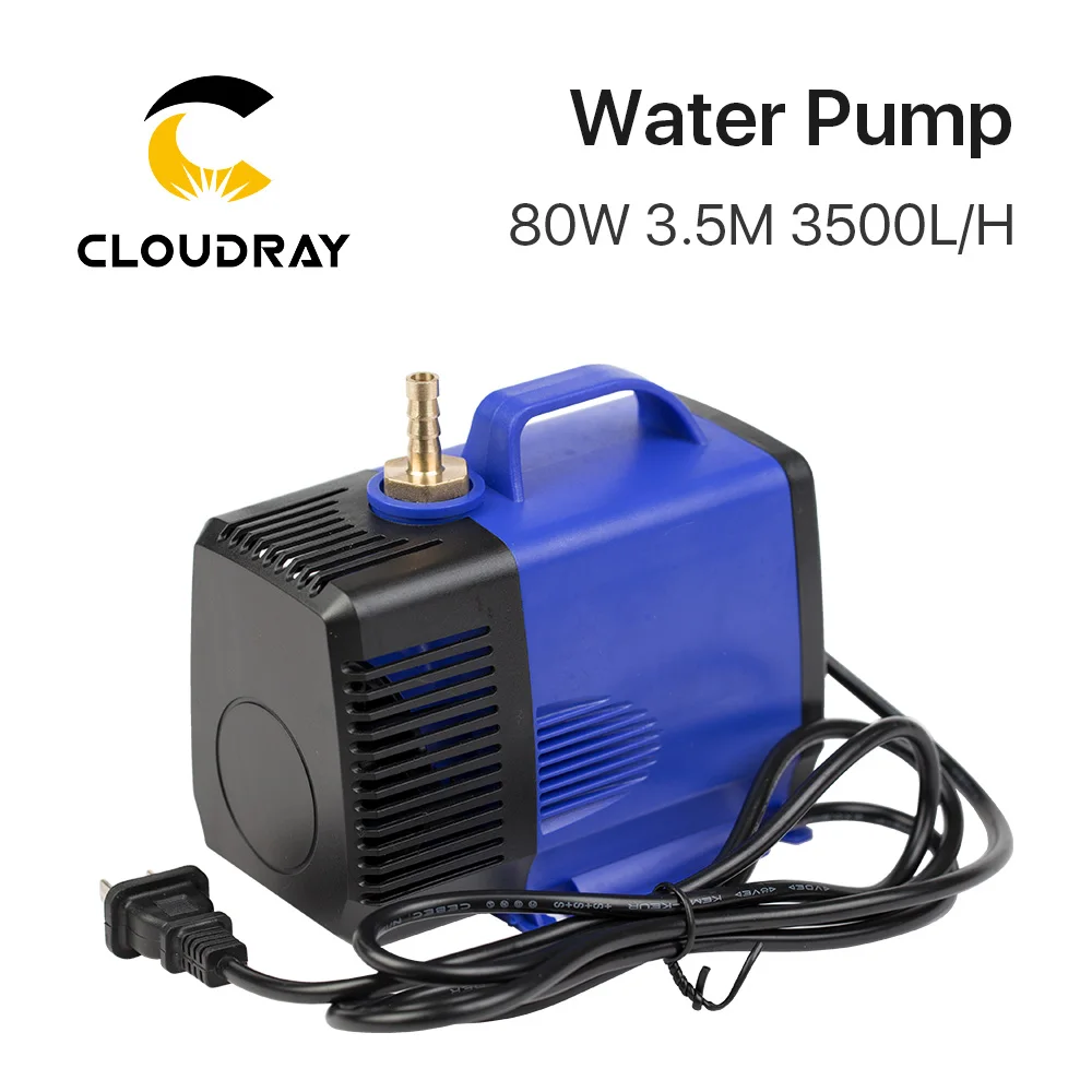 Погружной водяной насос 80 Вт 3 5 м 3500л/ч IPX8 220 В для CO2 лазерной гравировки резки|water