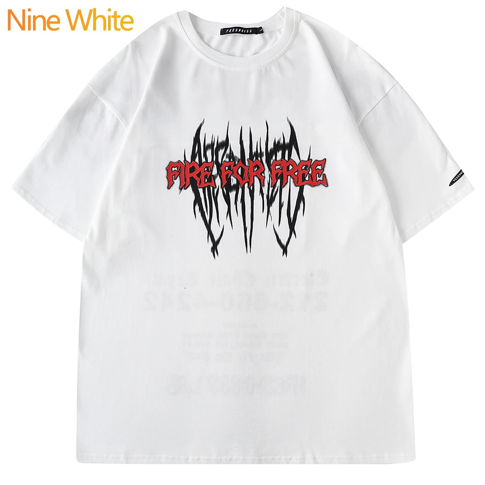 Gui'yi hip hop personalized text print short sleeve T-shirt for men and women retro loose summer trend half sleeve
Gui'yi hip hop personalized text print short sleeve T-shirt for men and women retro loose summer trend half sleeve