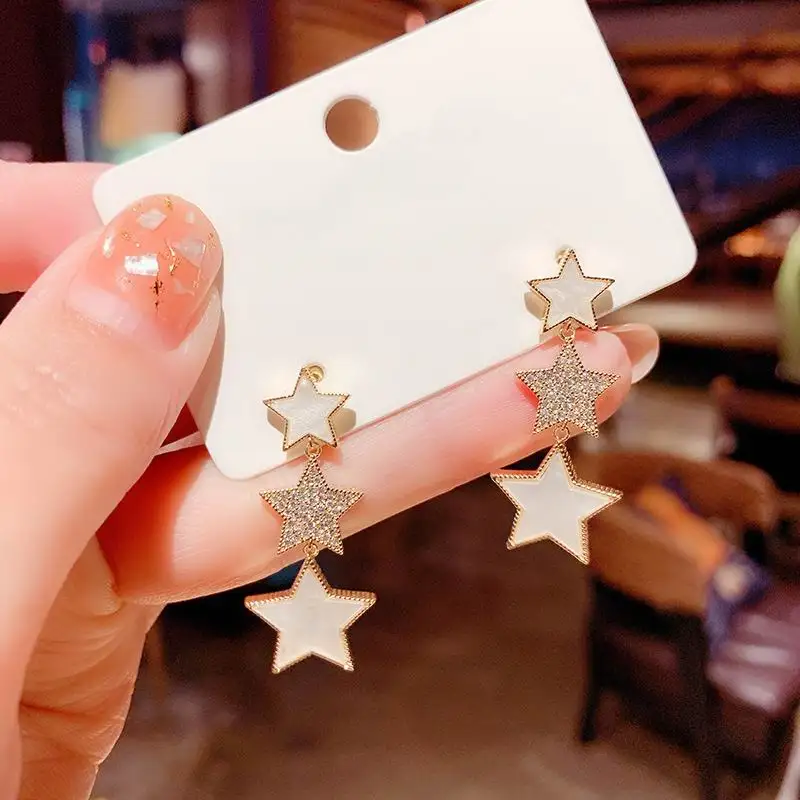 New Stars Earrings For Women Korean Style Elegant Long Drop Earings Jewelry Wholesale
New Stars Earrings For Women Korean Style Elegant Long Drop Earings Jewelry Wholesale
