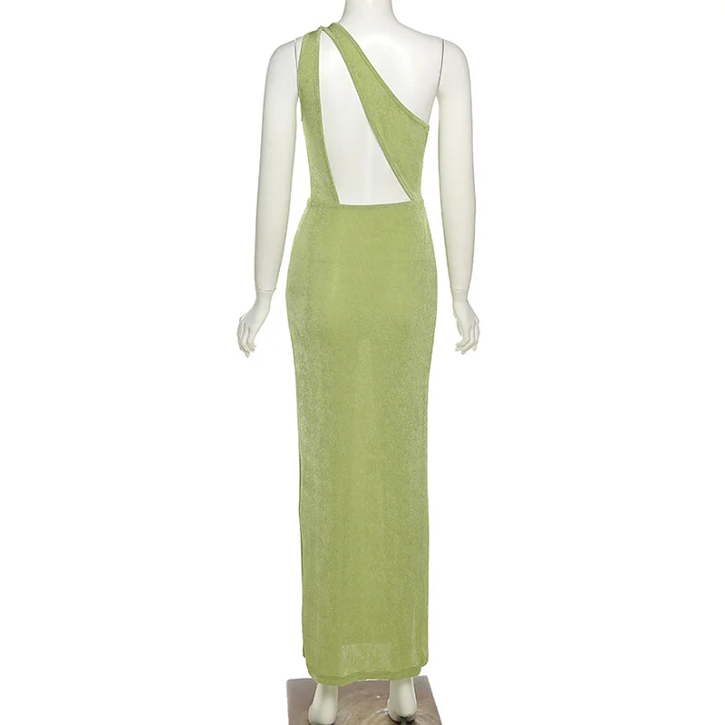 Women Sexy Shiny Cut Out Midi Dress Slant Shoulder Casual Bodycon Dresses 2021 Summer Nightclub Party Split Clothes
Women Sexy Shiny Cut Out Midi Dress Slant Shoulder Casual Bodycon Dresses 2021 Summer Nightclub Party Split Clothes