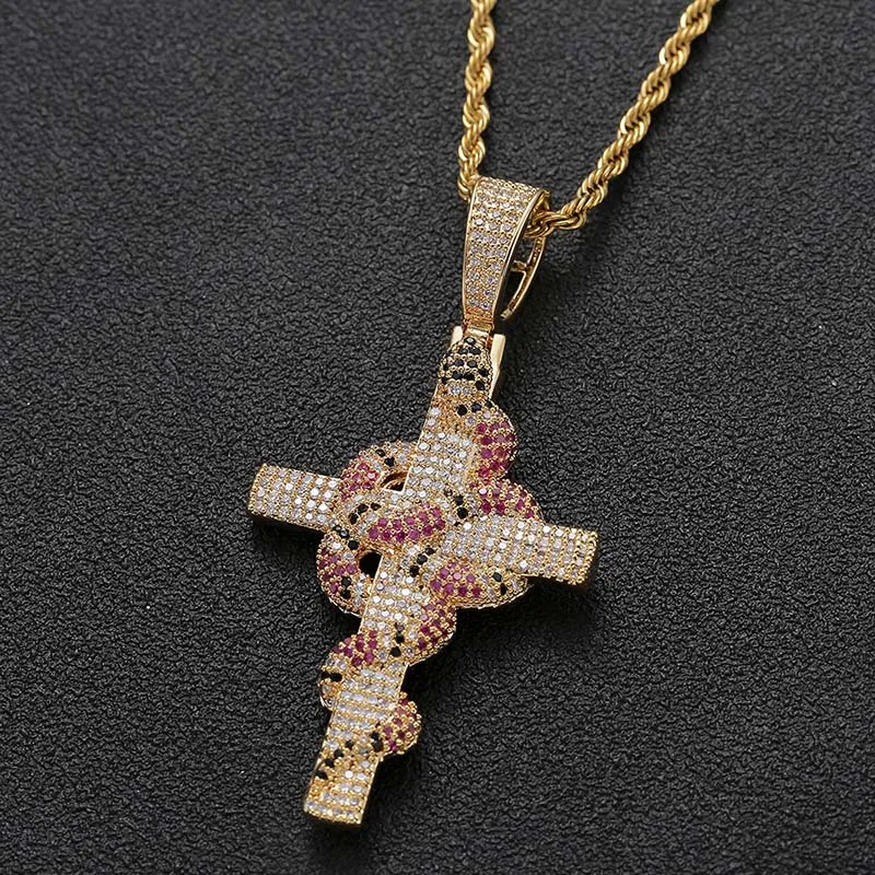 MISSFOX Men Pendants Fashion Jewellery Black Gold Crosses Snake Luxury Trend Neck Pendants Jewerly Making Supplies New Arrive
MISSFOX Men Pendants Fashion Jewellery Black Gold Crosses Snake Luxury Trend Neck Pendants Jewerly Making Supplies New Arrive