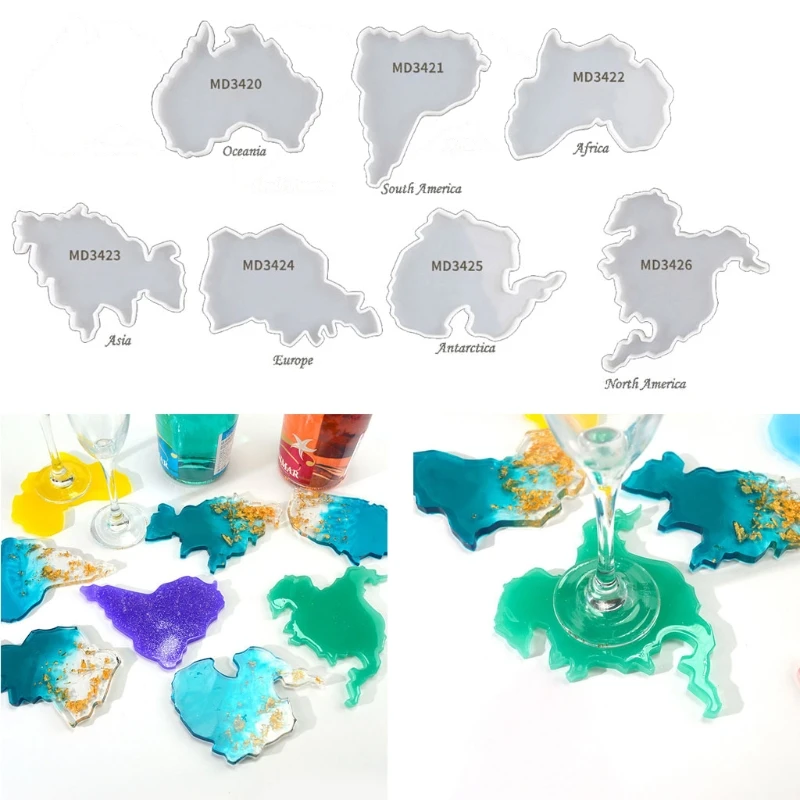 Seven Continents Map Coaster Resin Molds Fruit Cup Silicone Tray Map Molds Craft
Seven Continents Map Coaster Resin Molds Fruit Cup Silicone Tray Map Molds Craft