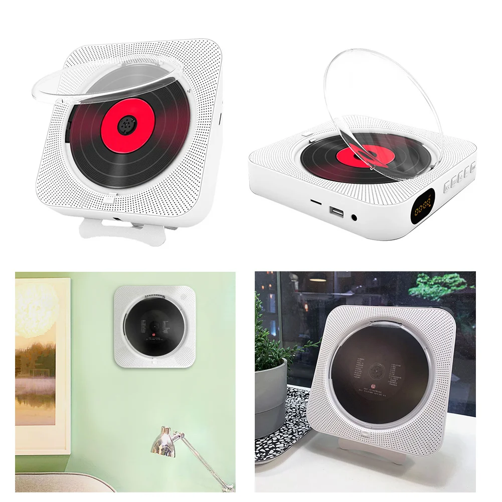 Portable Home TF Bluetooth CD Player USB LED Screen Multimedia FM Radio Wireless Wall Mounted Music Remote Control MP3 HIFI
Portable Home TF Bluetooth CD Player USB LED Screen Multimedia FM Radio Wireless Wall Mounted Music Remote Control MP3 HIFI