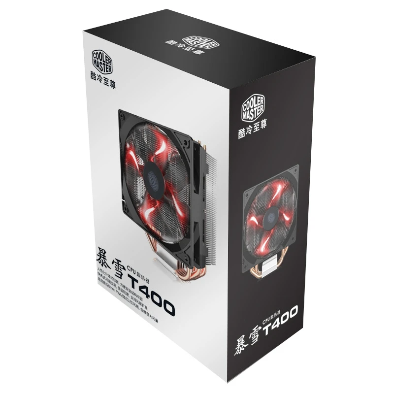 CPU Cooler Radiator Computer T400 T400i 12cm 4pin Cooling CPU Fan 4 Copper Heatpipe for Intel 775 115X 1366 2011 CPU AM4
CPU Cooler Radiator Computer T400 T400i 12cm 4pin Cooling CPU Fan 4 Copper Heatpipe for Intel 775 115X 1366 2011 CPU AM4