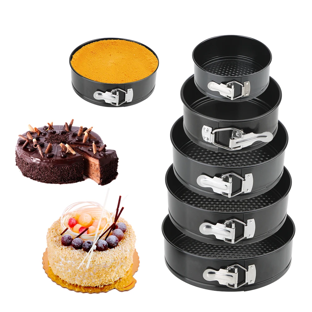 

Антипригарная металлическая форма для выпечки круглая форма для кекса кухонные принадлежности со съемным дном из углеродистой стали