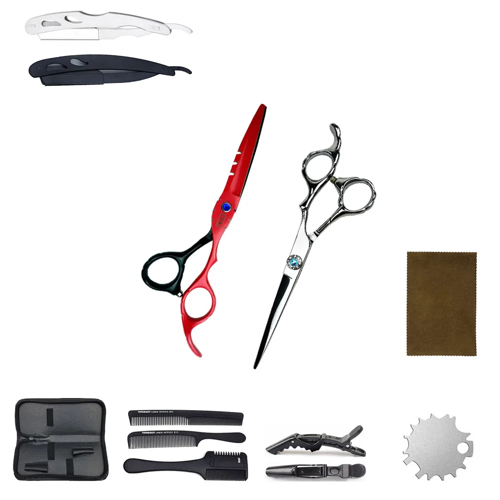 6" 17cm JP Stainless Professional Hair Scissors Barber Cutting Shears Thinning Scissors Styling Tool Scissors for cutting hair
6" 17cm JP Stainless Professional Hair Scissors Barber Cutting Shears Thinning Scissors Styling Tool Scissors for cutting hair