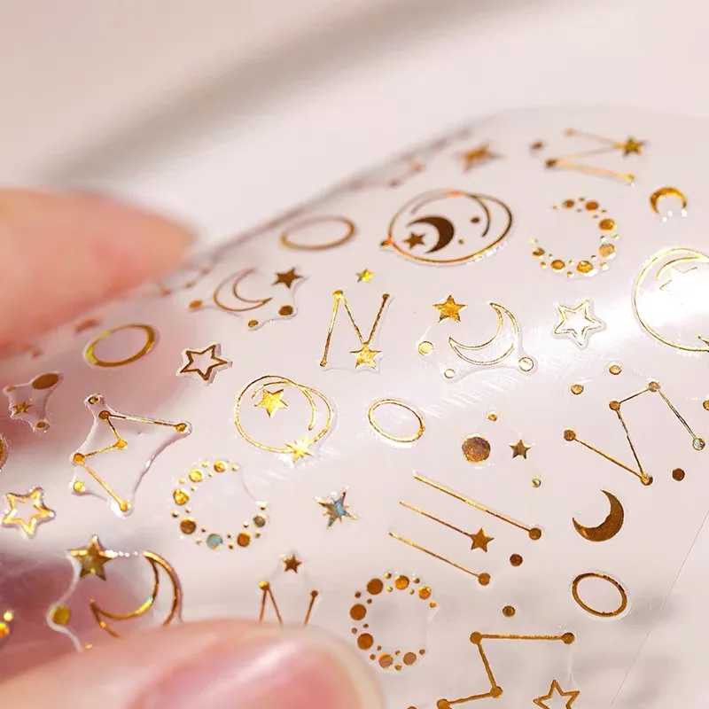 1pcs Embossed Glitter 3D Nail Sticker Decals Adhesive Moon Star Gold Stripes Wave Line Manicure DIY Nail Art Decoration
1pcs Embossed Glitter 3D Nail Sticker Decals Adhesive Moon Star Gold Stripes Wave Line Manicure DIY Nail Art Decoration
