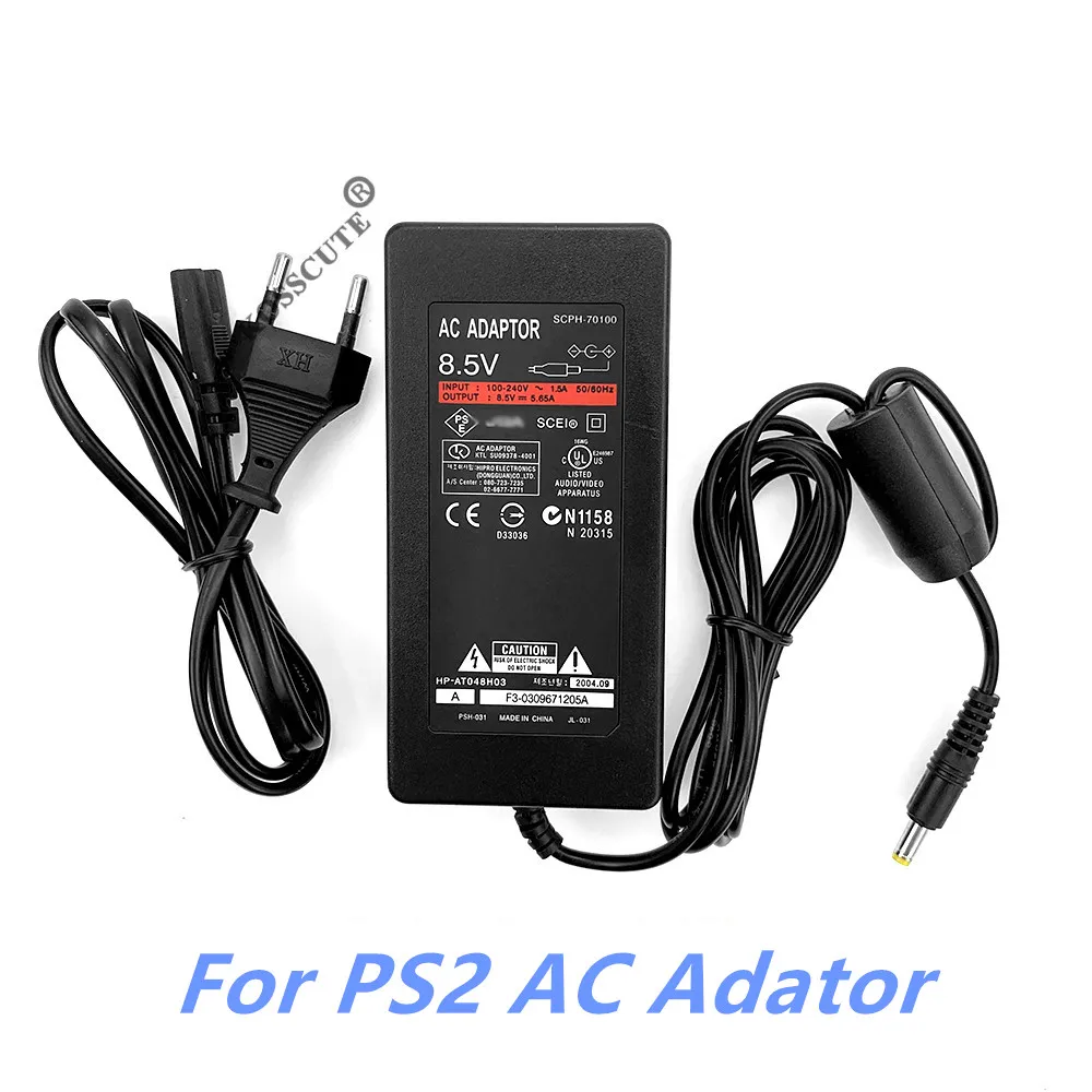 

EU Plug AC 100~240V Adapter Power Supply Charger Cord DC 8.5V 5.6A Adaptor For Sony PS2 Playstation Slim 70000 Series New