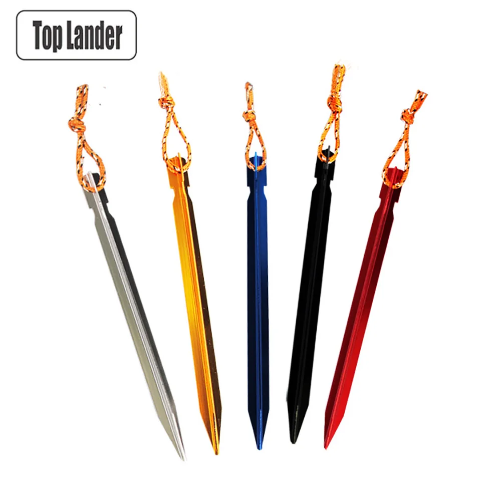 5pcs Tent Pegs 18cm Aluminum Tent Stake with Rope Outdoor Tent Nail Peg Camping Hiking Equipment Traveling Tent Accessories
5pcs Tent Pegs 18cm Aluminum Tent Stake with Rope Outdoor Tent Nail Peg Camping Hiking Equipment Traveling Tent Accessories