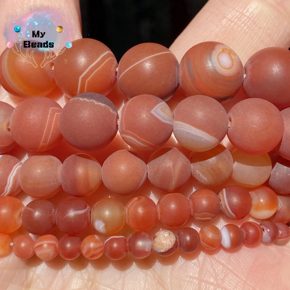 Natural Dull Polish Red Stripe Agate Stone Beads Round Loose Beads For Jewelry Making Handmade Necklace Bracelet 4 6 8 10 12mm
Natural Dull Polish Red Stripe Agate Stone Beads Round Loose Beads For Jewelry Making Handmade Necklace Bracelet 4 6 8 10 12mm