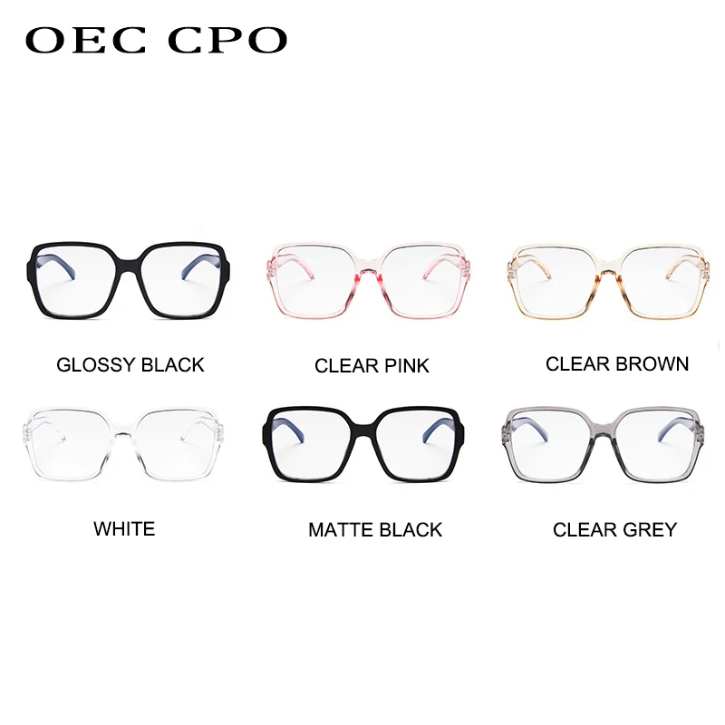 OEC CPO Vintage Frame Eyeglasses Mens Women Clear glasses Retro Square Optical Lens Eyewear Nerd Glasses O405 | Аксессуары для