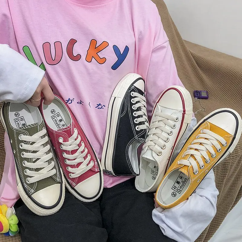 2021 New Stylish Women Shoes Summer Spring Mixed Color Low High Top Girl Sneakers All Match Candy Color Fashion Casual Gumshoes
2021 New Stylish Women Shoes Summer Spring Mixed Color Low High Top Girl Sneakers All Match Candy Color Fashion Casual Gumshoes