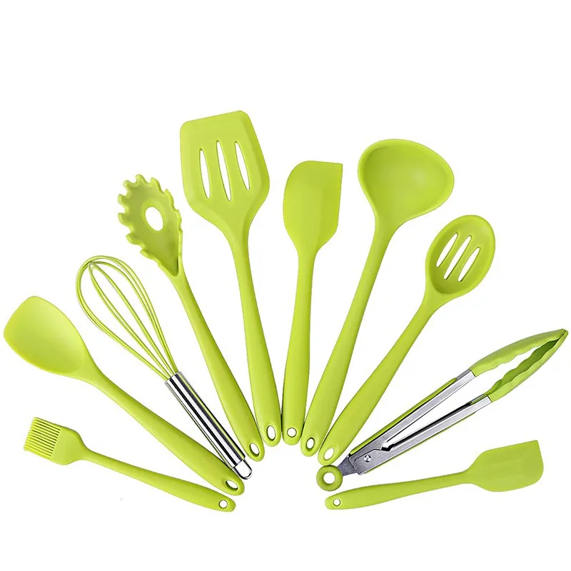 Titanium cookware sets silicone kitchenware 10 sets of kitchen cooking processing tools
Titanium cookware sets silicone kitchenware 10 sets of kitchen cooking processing tools