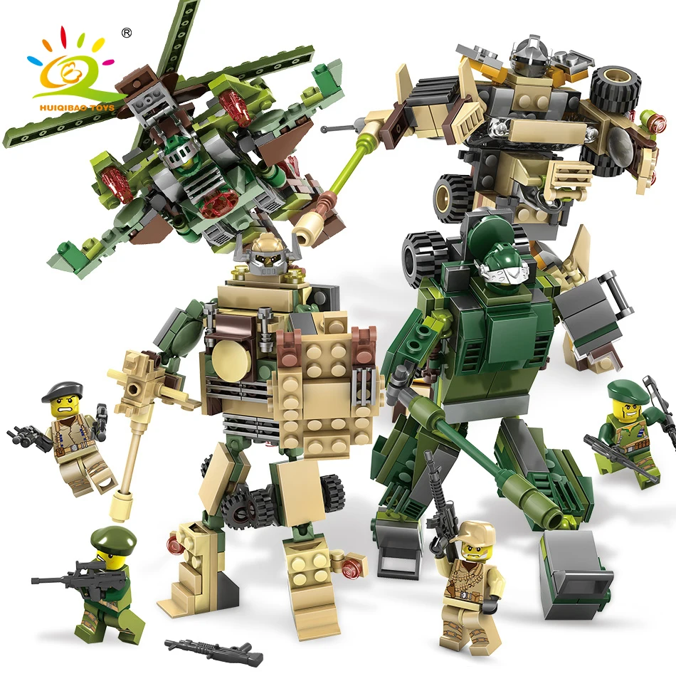 635pcs 4in1 Military Army Tank Helicopter Truck Deformable Robot Building Blocks Creative Boy Toys Gifts for Children Bricks
635pcs 4in1 Military Army Tank Helicopter Truck Deformable Robot Building Blocks Creative Boy Toys Gifts for Children Bricks
