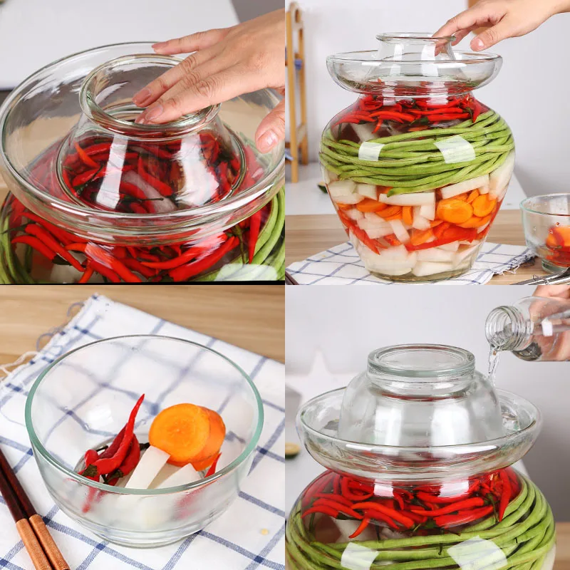 2.5/5/7.5/10/12.5KG Glass Container Kimchi Jar Kitchen Thickened Pickled Cans Household Pickled Jar Pickles Cylinder Sealed Can
2.5/5/7.5/10/12.5KG Glass Container Kimchi Jar Kitchen Thickened Pickled Cans Household Pickled Jar Pickles Cylinder Sealed Can