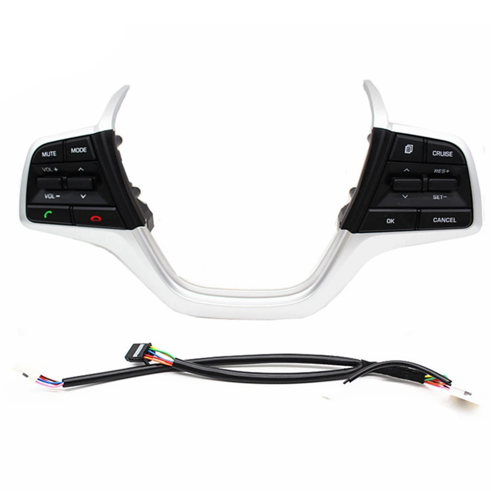 Steering Wheel Button Switch Car Bluetooth Button Control Volume Channel Phone Control Buttons Switch For Hyundai Elantra 1.6L
Steering Wheel Button Switch Car Bluetooth Button Control Volume Channel Phone Control Buttons Switch For Hyundai Elantra 1.6L