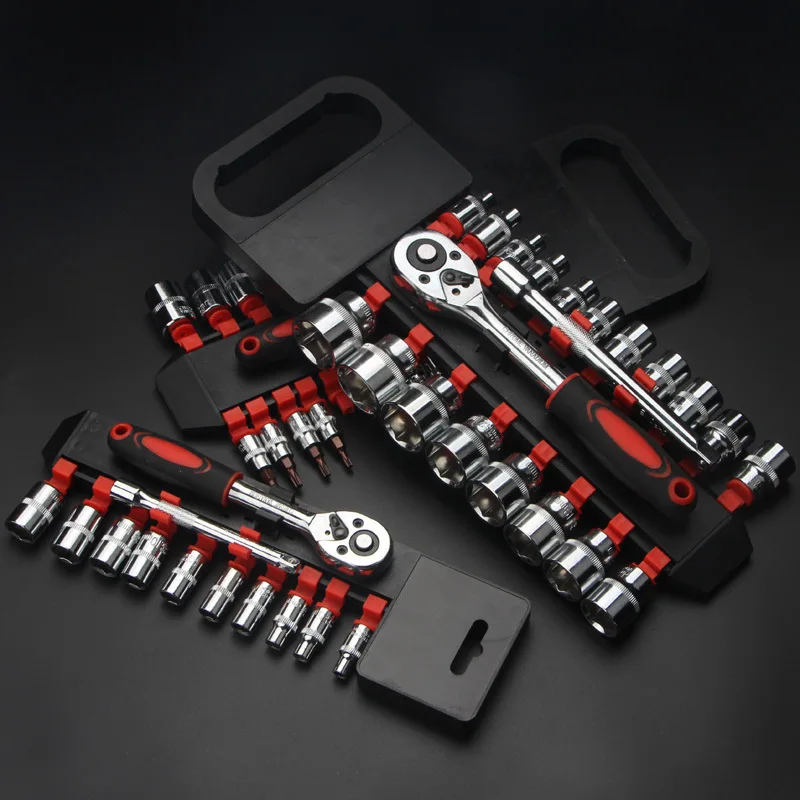 Socket Wrench Set Auto Repair 1 / 4 3 / 8 1 / 2 Quick Ratchet Bit Extension Tool Combination Tools Set
Socket Wrench Set Auto Repair 1 / 4 3 / 8 1 / 2 Quick Ratchet Bit Extension Tool Combination Tools Set
