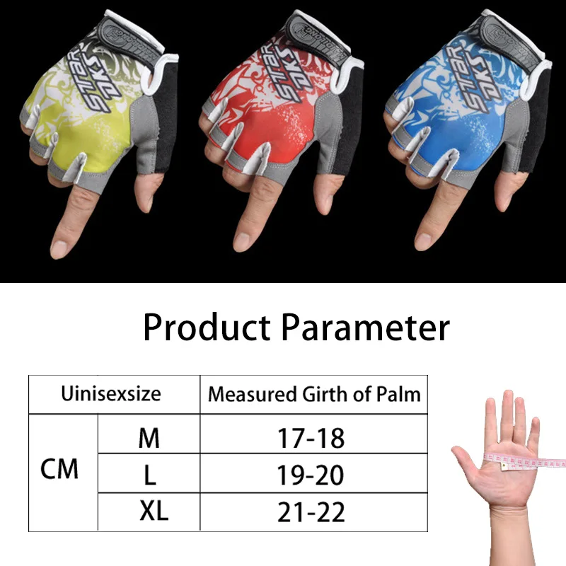 Half Finger Cycling Gloves Anti-slip Anti-sweat Breathable MTB Road Bike Sports Gym Gloves Men Women Bicycle Accessories
Half Finger Cycling Gloves Anti-slip Anti-sweat Breathable MTB Road Bike Sports Gym Gloves Men Women Bicycle Accessories