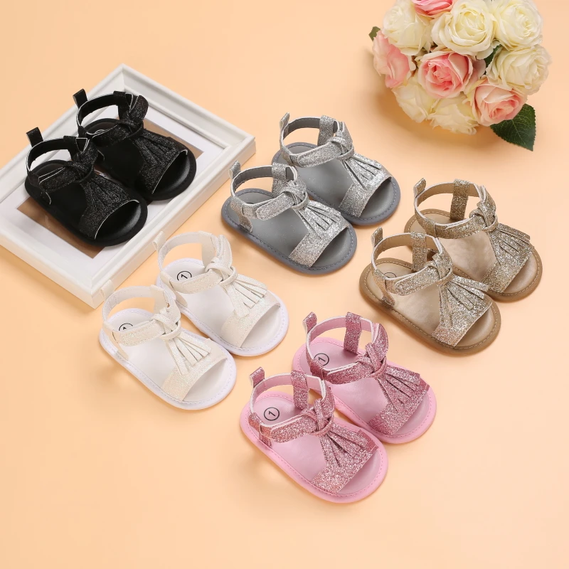 Baby Girl Sandal Neonatal Summer Sandal Leather Tassel With Bow Baby Toddler Sandal Cloth Sole Prewalker
Baby Girl Sandal Neonatal Summer Sandal Leather Tassel With Bow Baby Toddler Sandal Cloth Sole Prewalker