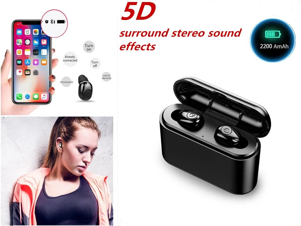 Bluetooth 5.0 Headset TWS Wireless In-Ear Earphones Mini Earbuds Stereo In-Ear IPX6 life waterproof F812
Bluetooth 5.0 Headset TWS Wireless In-Ear Earphones Mini Earbuds Stereo In-Ear IPX6 life waterproof F812