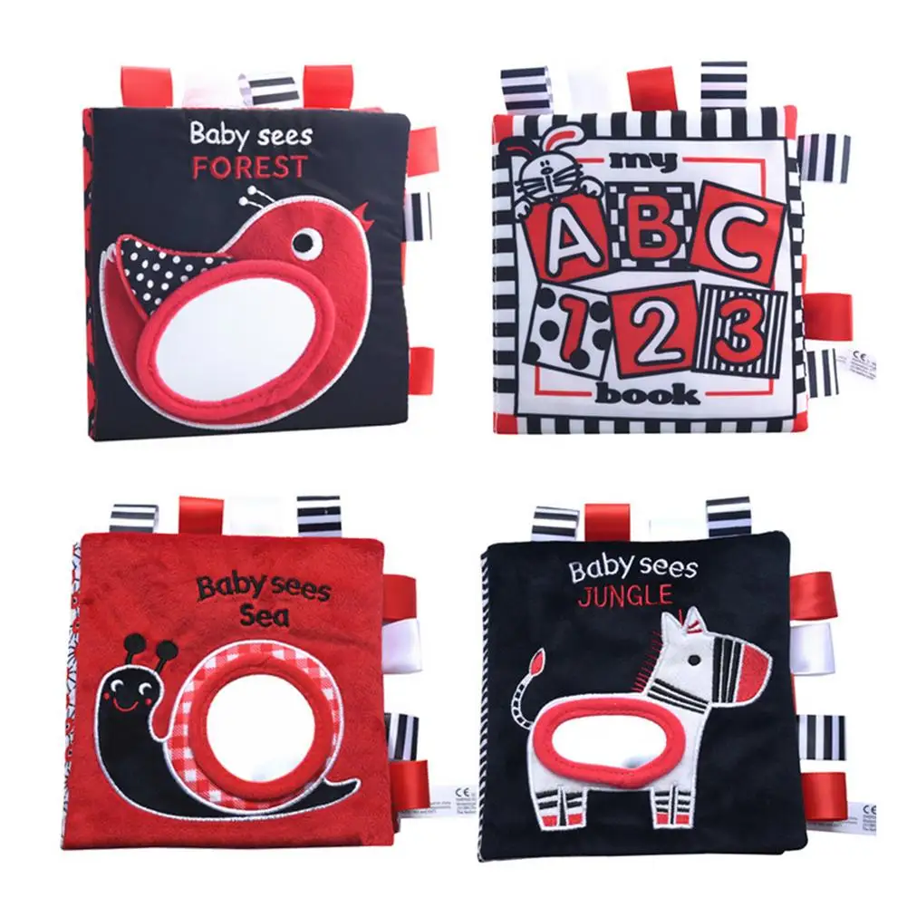 Baby Visual Excitement Cloth Book Baby Montessori Toys Black White Enlightenment Educational Rattle Book Toy Dropshipping
Baby Visual Excitement Cloth Book Baby Montessori Toys Black White Enlightenment Educational Rattle Book Toy Dropshipping
